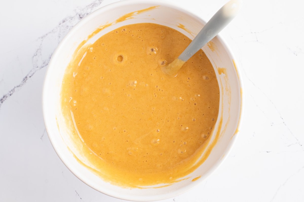 Masa del bizcocho de gofio