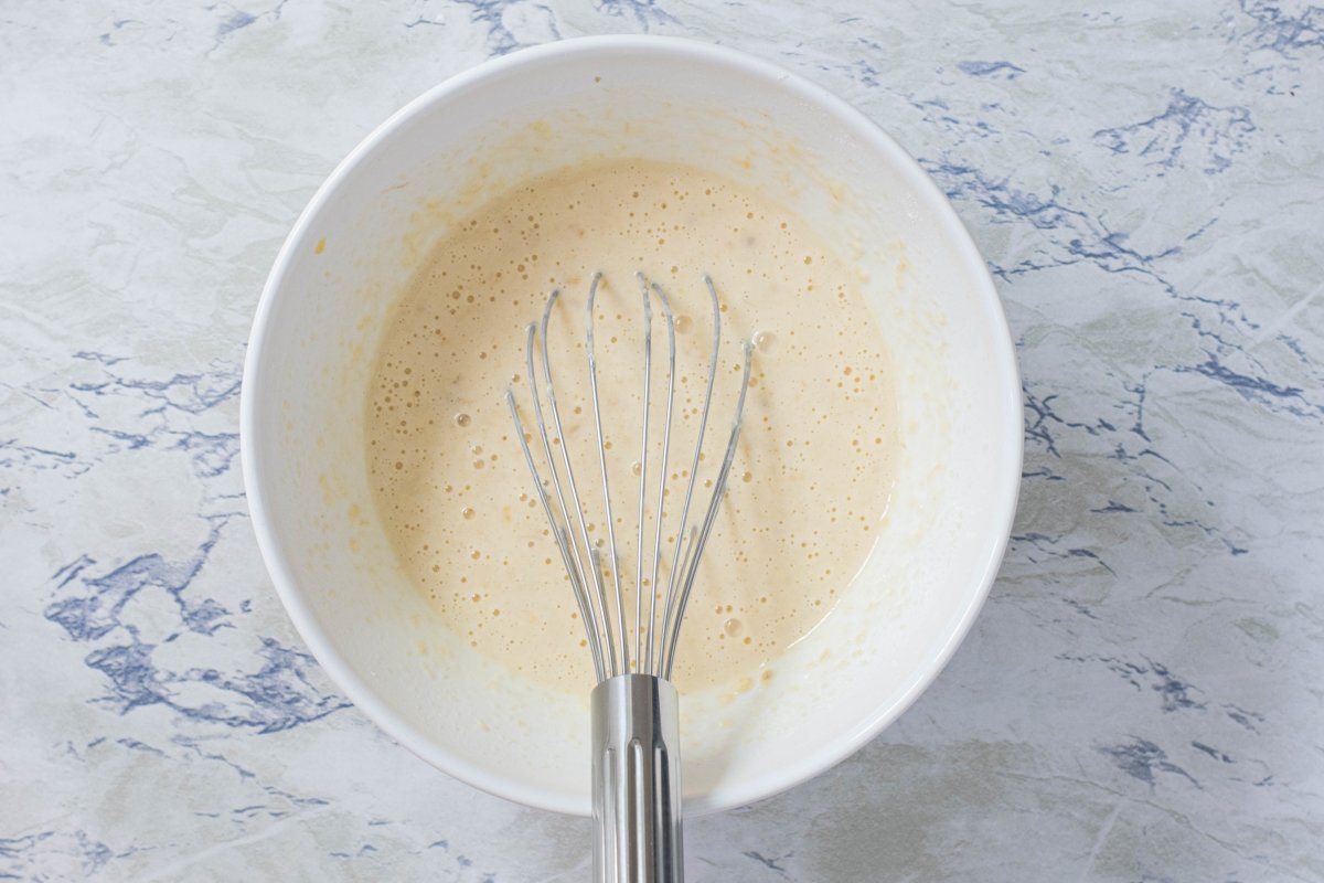 Final dough for the banana pancakes