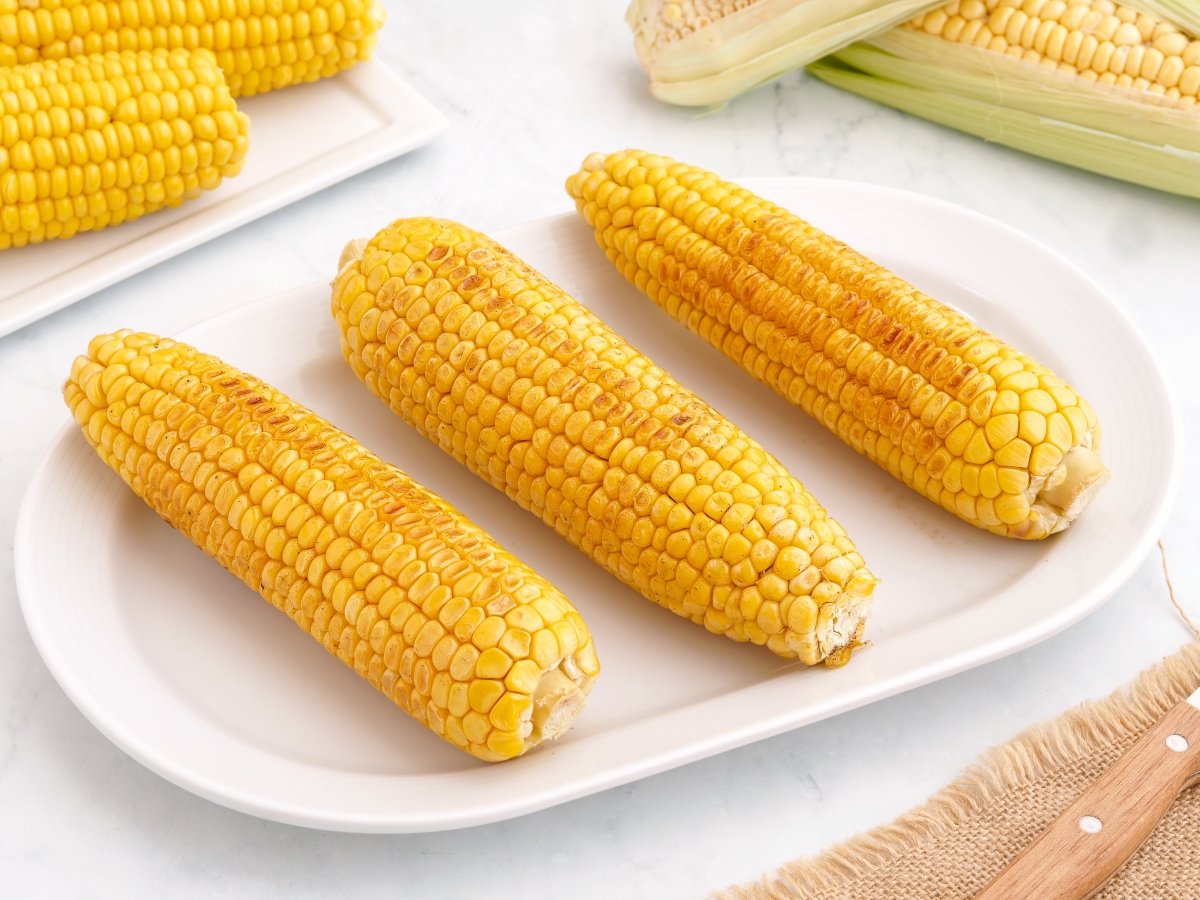 Mazorcas de maíz cocinadas