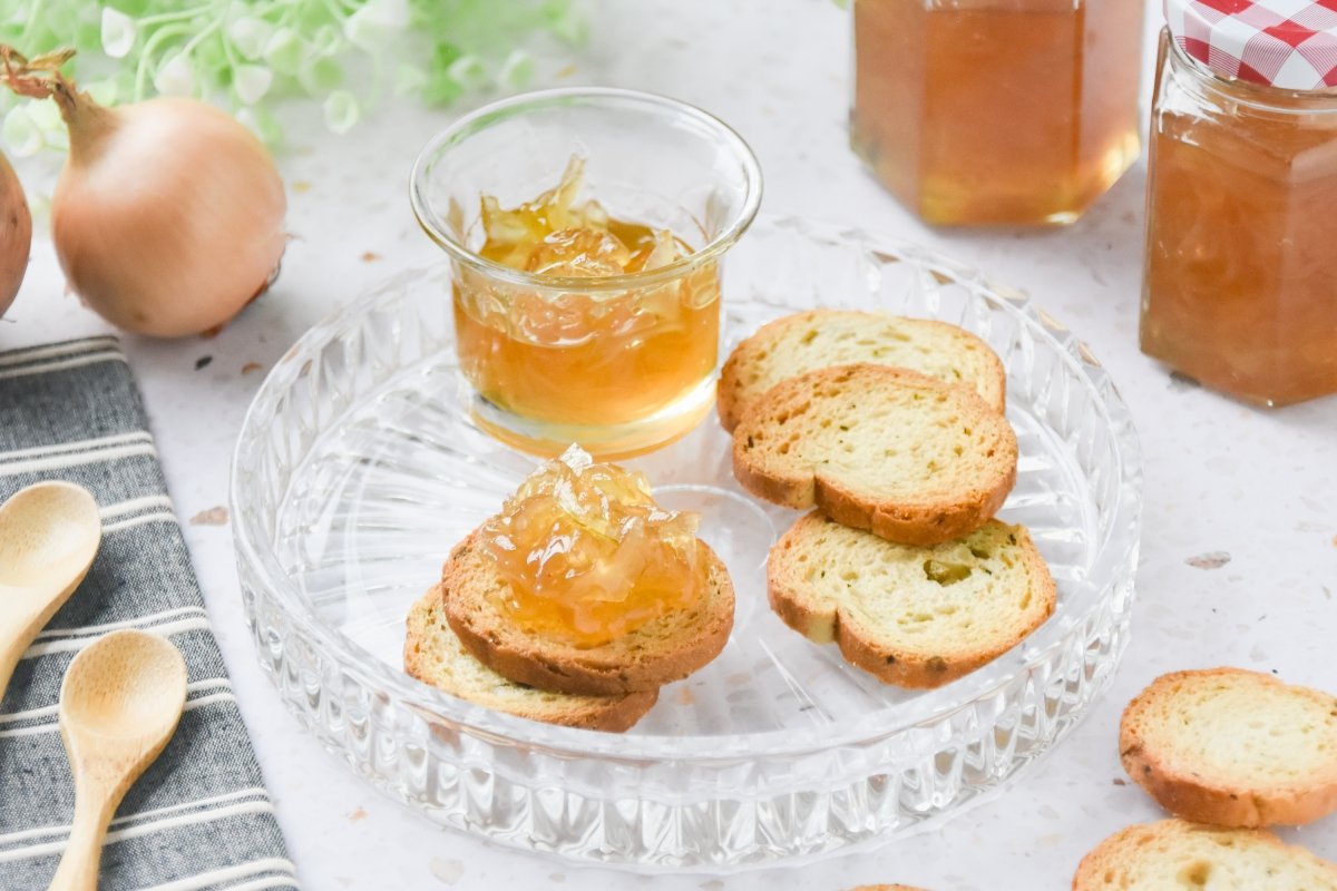 Mermelada de cebolla lista para comer