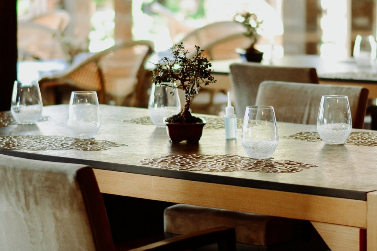 Mesa del restaurante Cabaña Buenavista