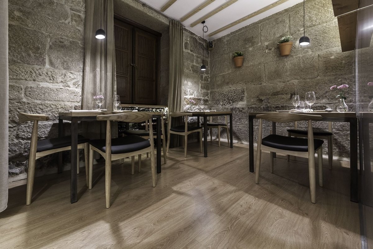 Mesas del restaurante gallego Eirado