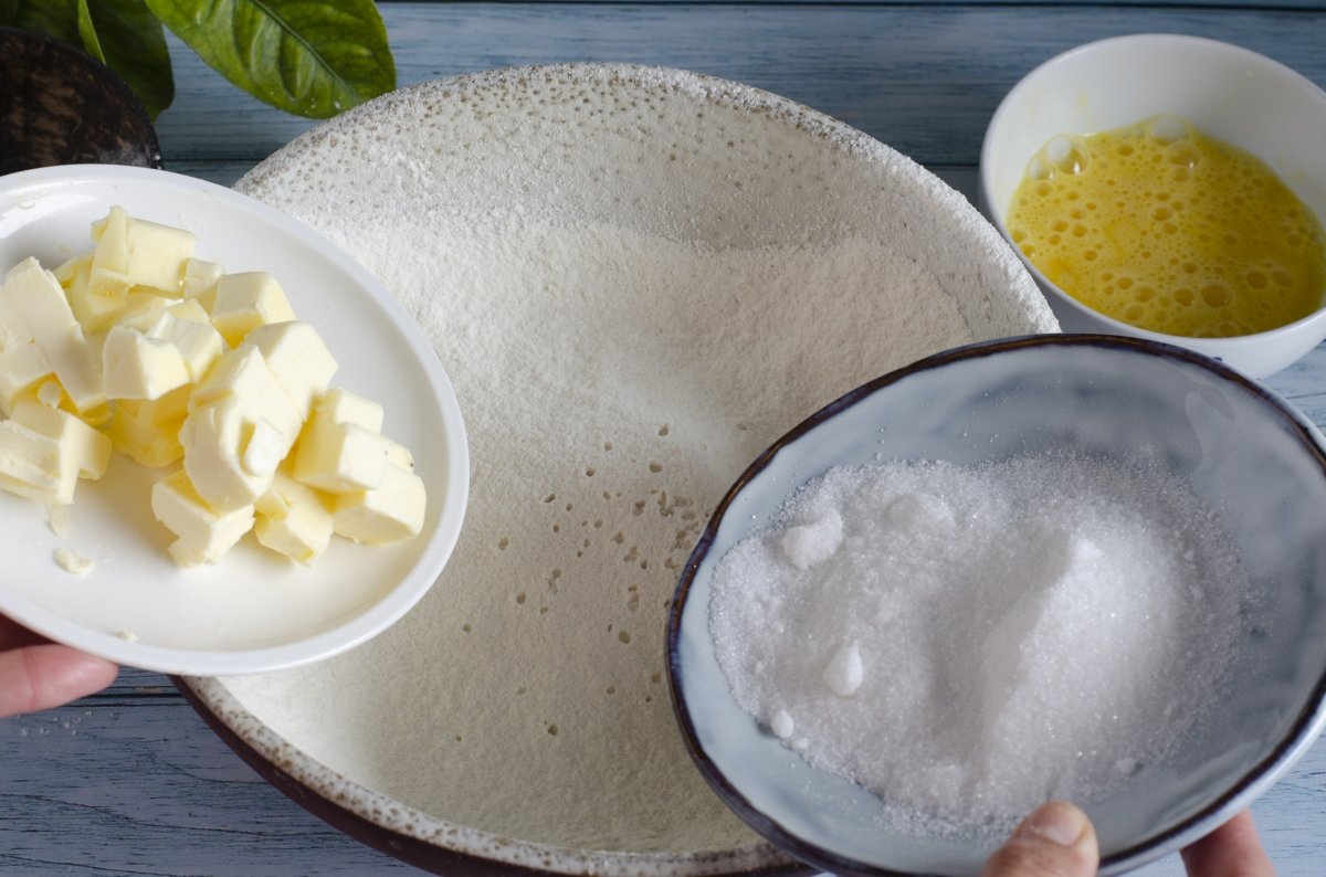 Flour mix for shortcrust pastry