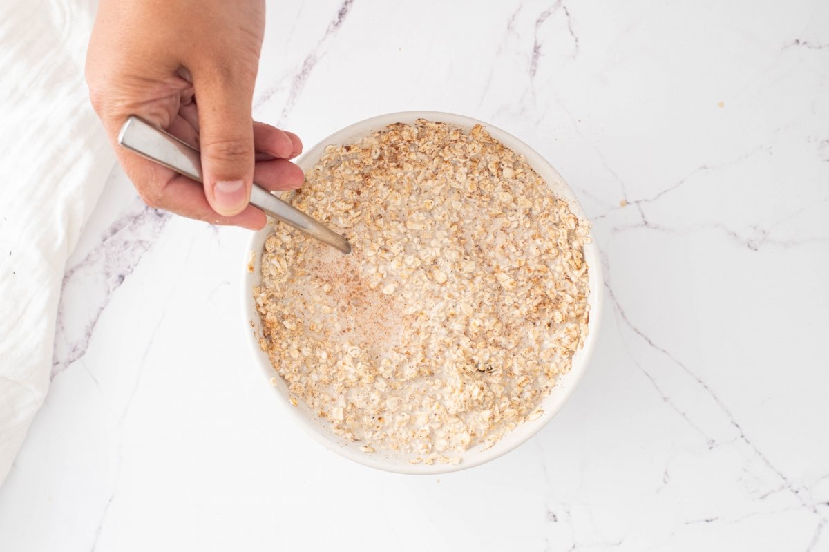 Mezclamos la avena nocturna