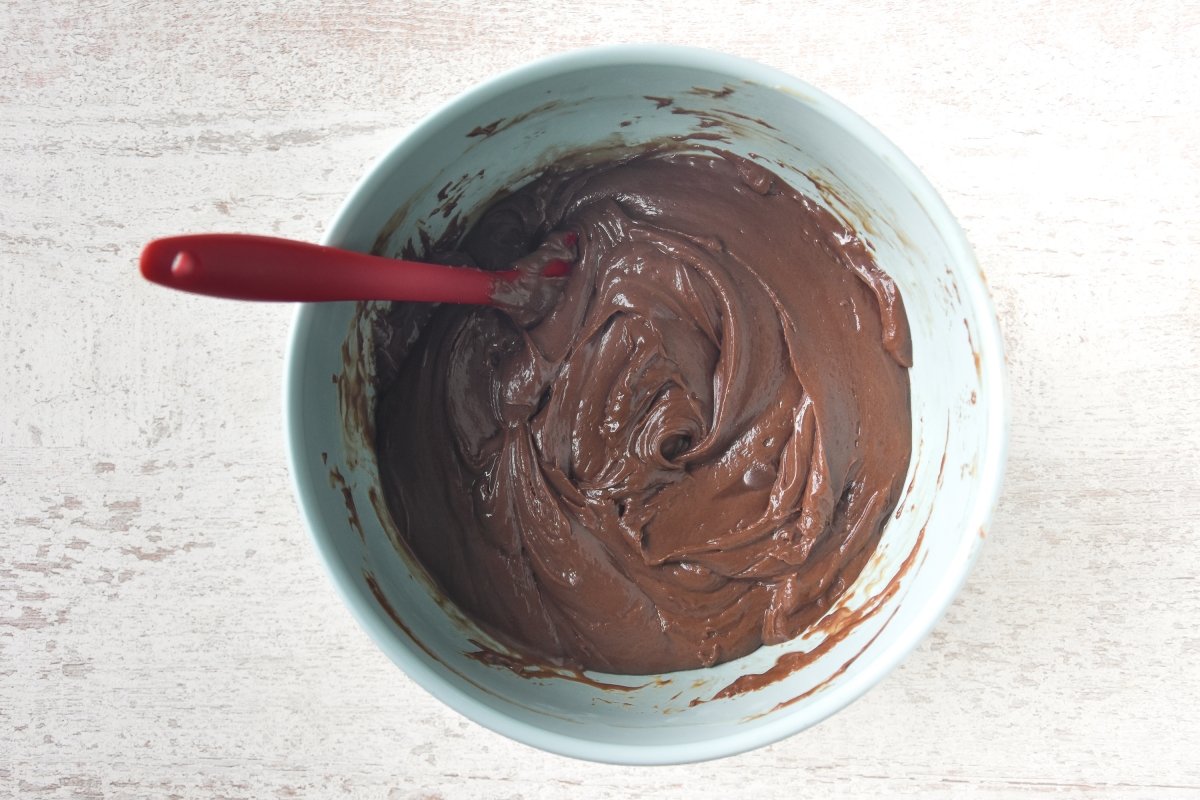 Mezclamos los ingredientes del fudge derretidos