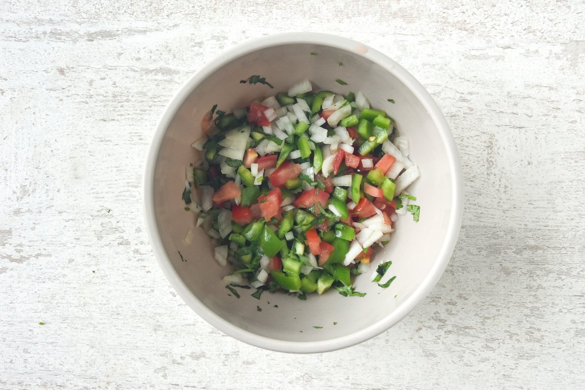 Mezclamos para que se aúnen los sabores