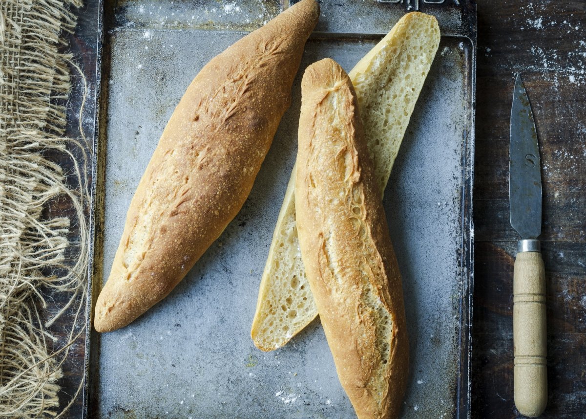 Inner crumb of sandwich bread