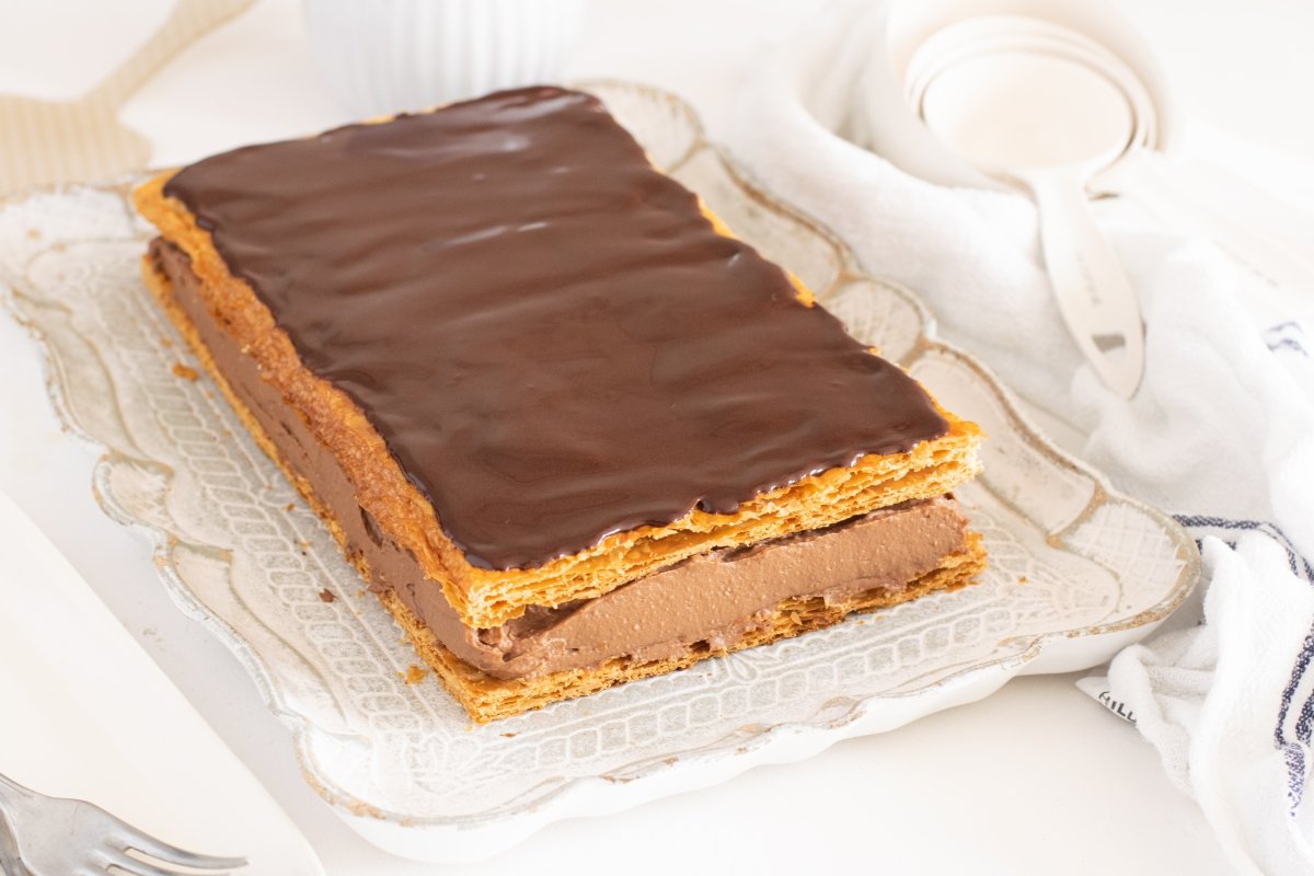 Whole chocolate millefeuille