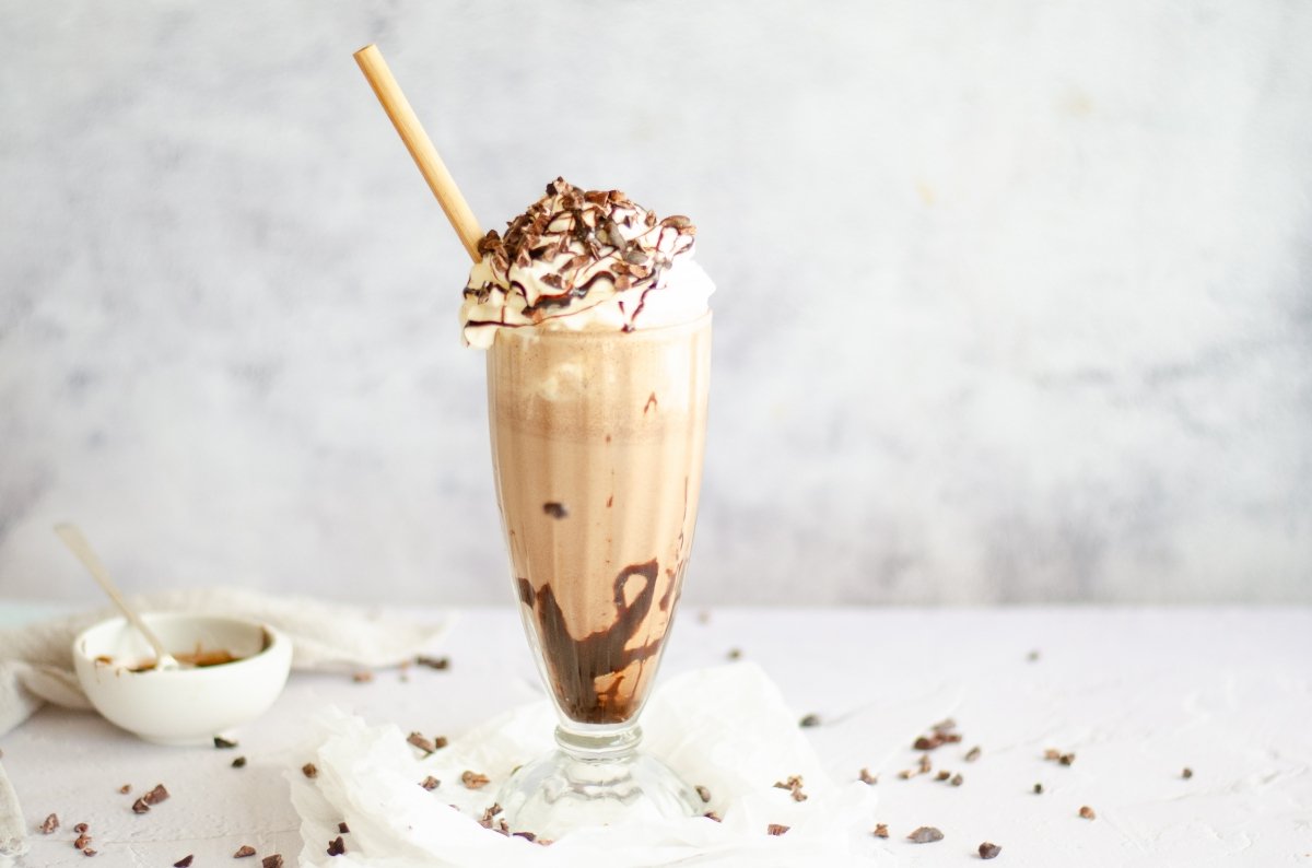 Milkshake de chocolate casero