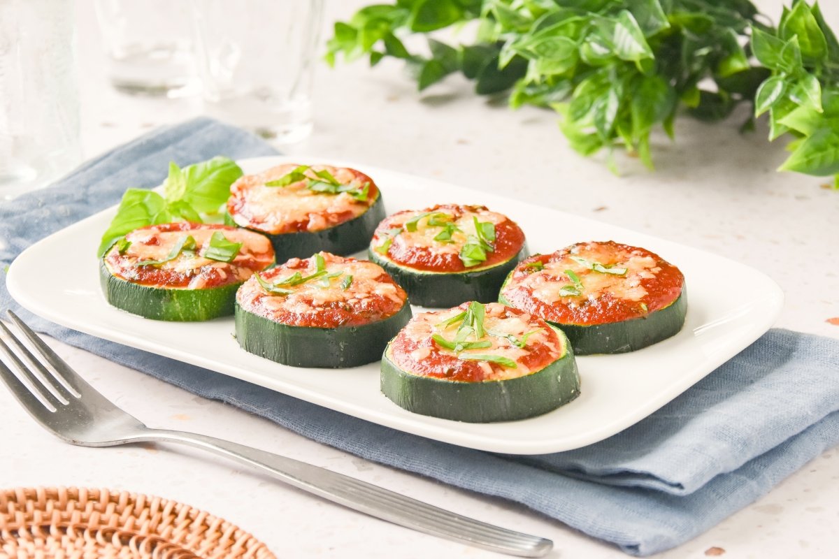 Mini pizzas de calabacín
