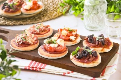 Mini pizzas variadas