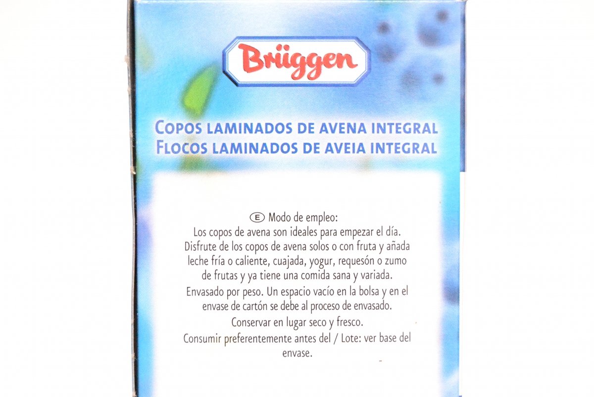 Modo de empleo de los copos de avena de venta en Mercadona