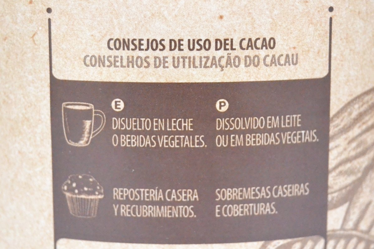 Modos de uso del cacao puro en polvo de Mercadona