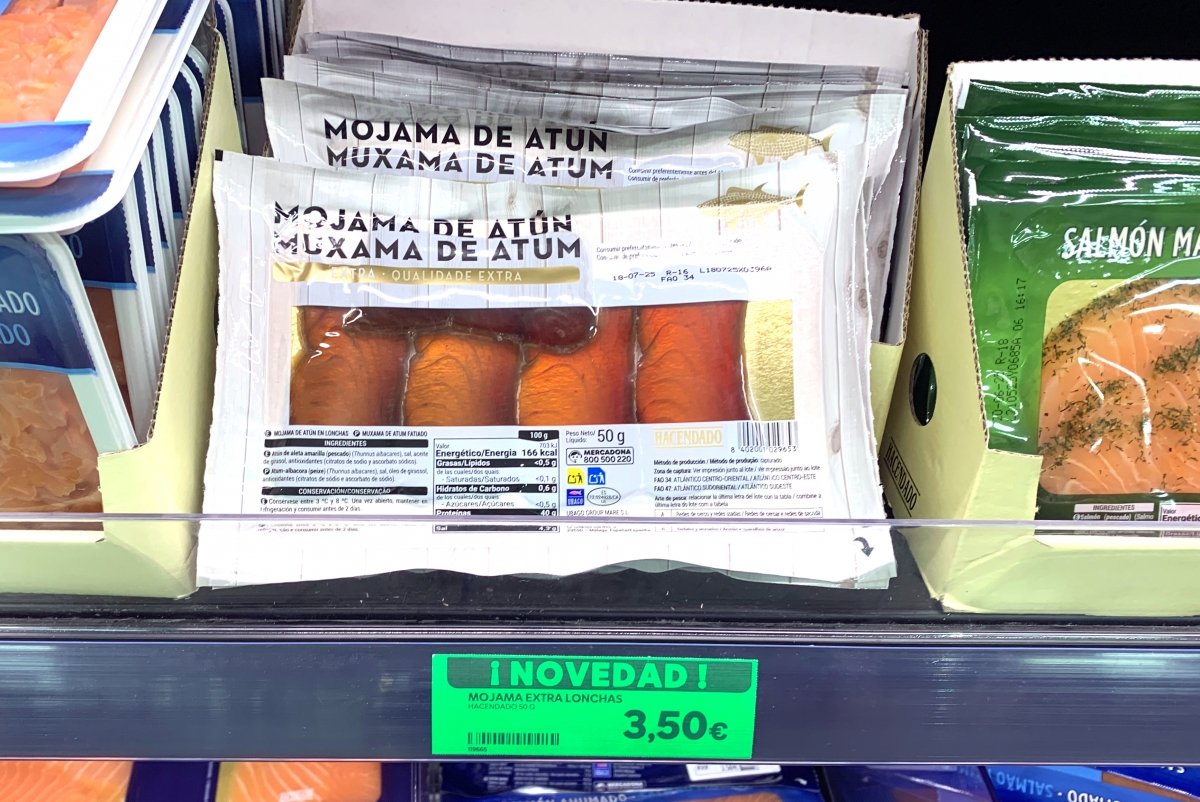 Mojama de atún de la marca Hacendado de Mercadona