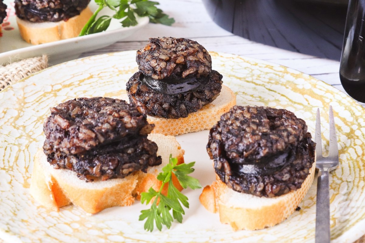 Morcilla de arroz en freidora de aire