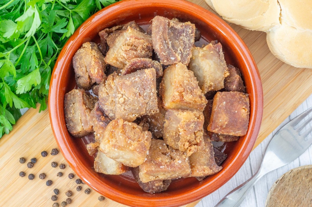 Morro de cerdo frito crujiente