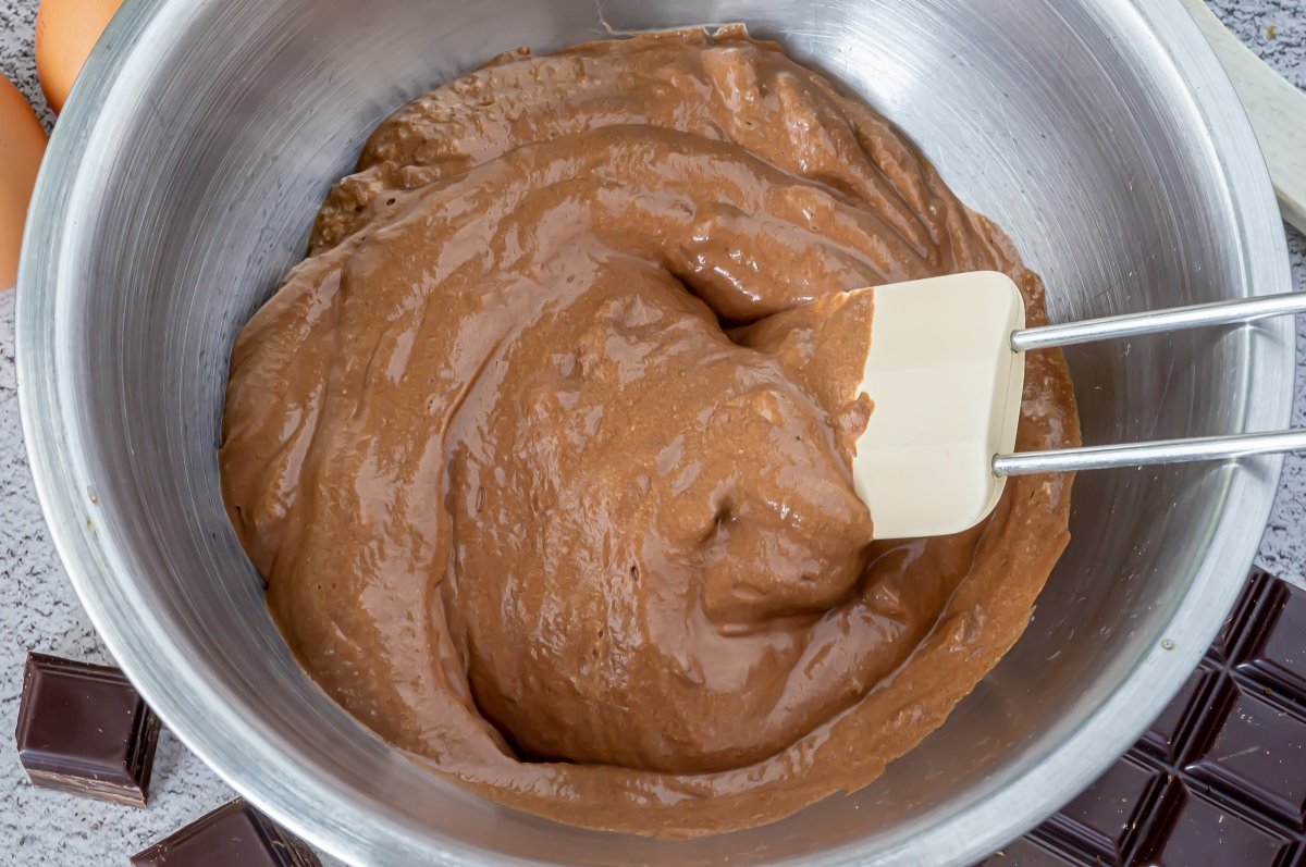 Mousse de chocolate para el soufflé