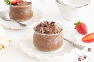 Mousse de chocolate vegana