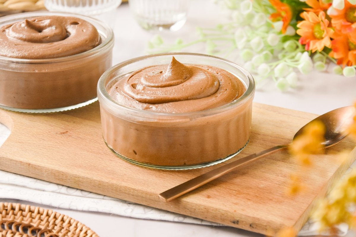Mousse de Nutella lista para comer