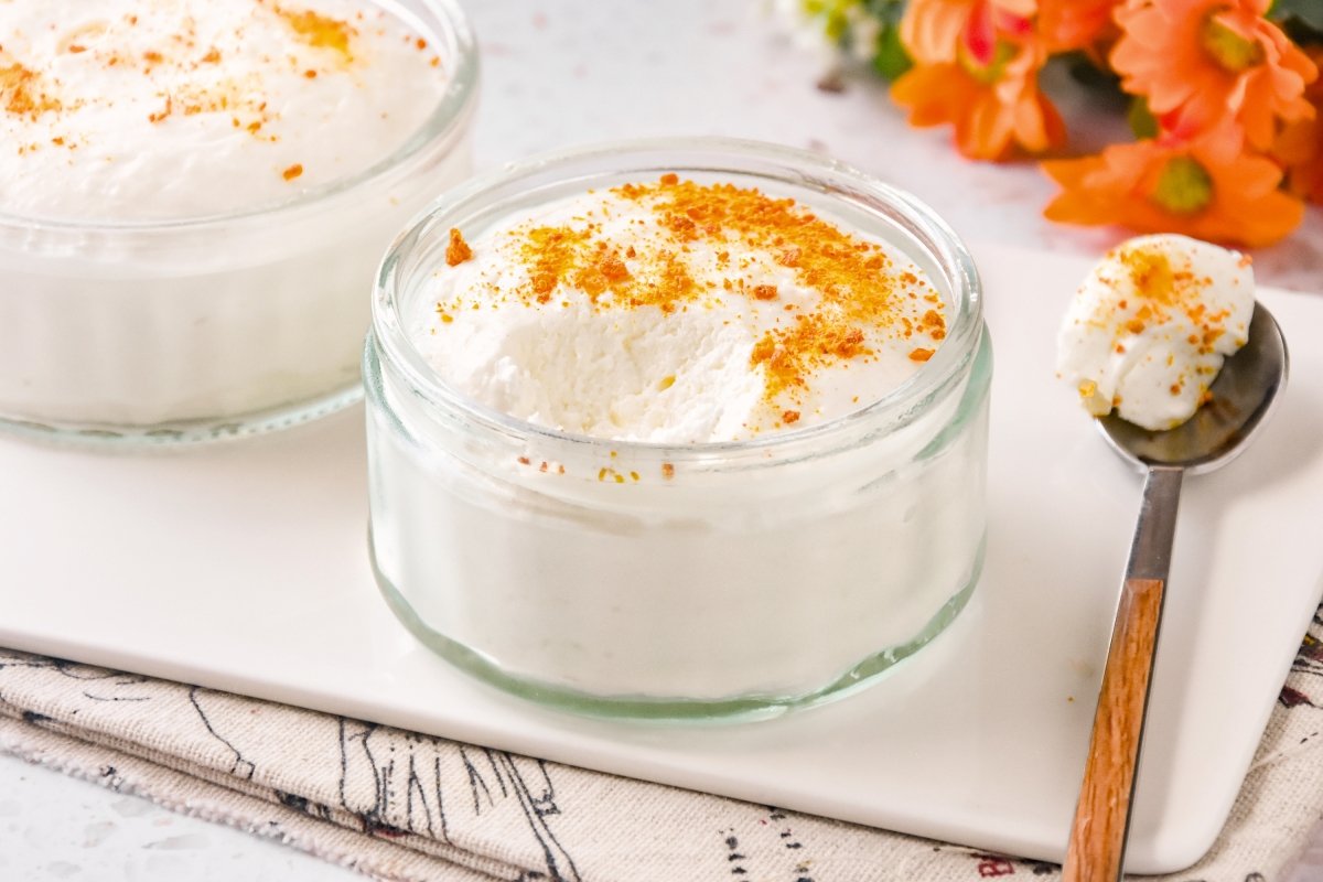 Mousse de yogur casera