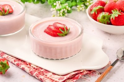 Natillas de fresa