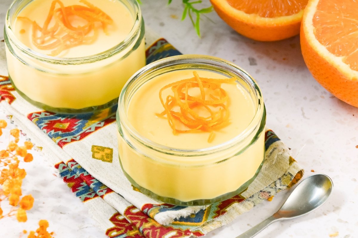 Natillas de naranja caseras
