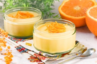 Natillas de naranja
