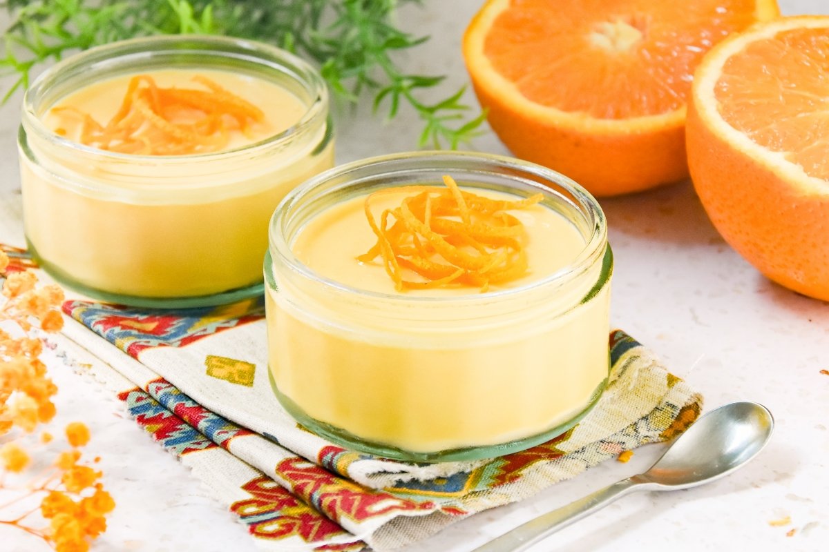 Natillas de naranja