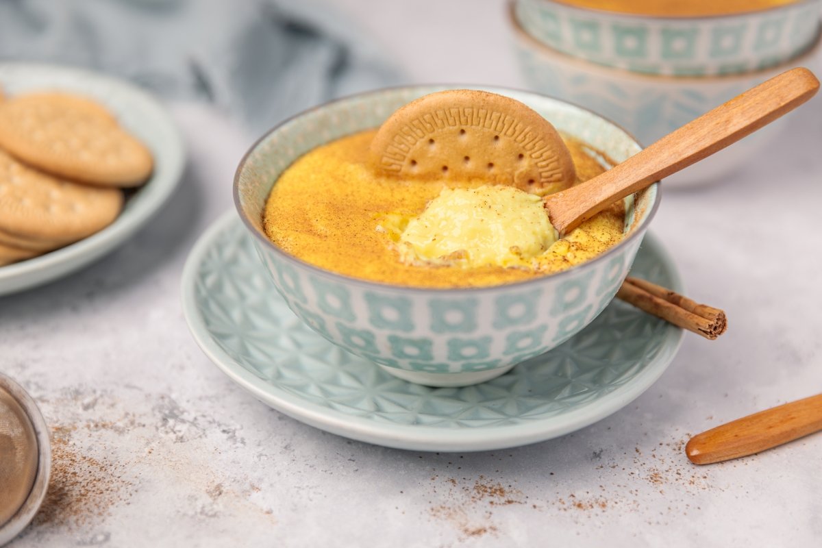 Natillas en Thermomix servidas