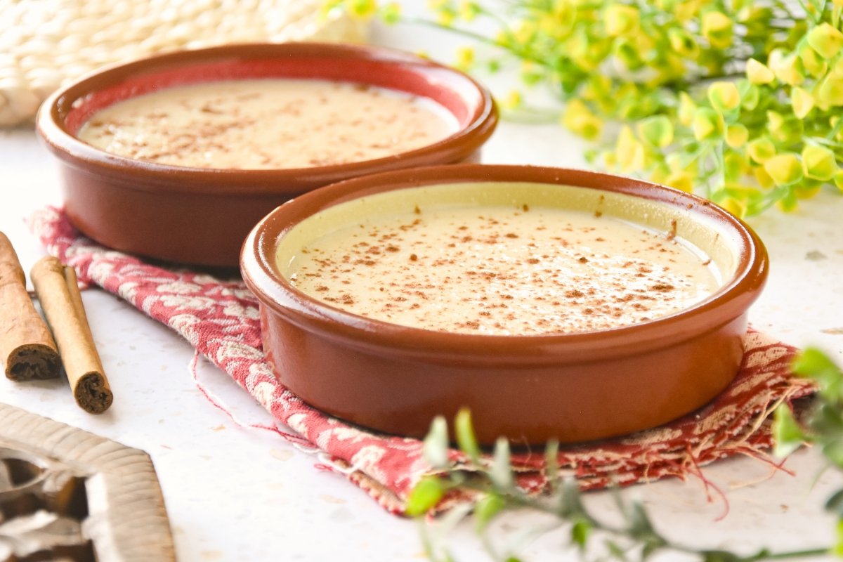 Natillas sin maicena listas para comer