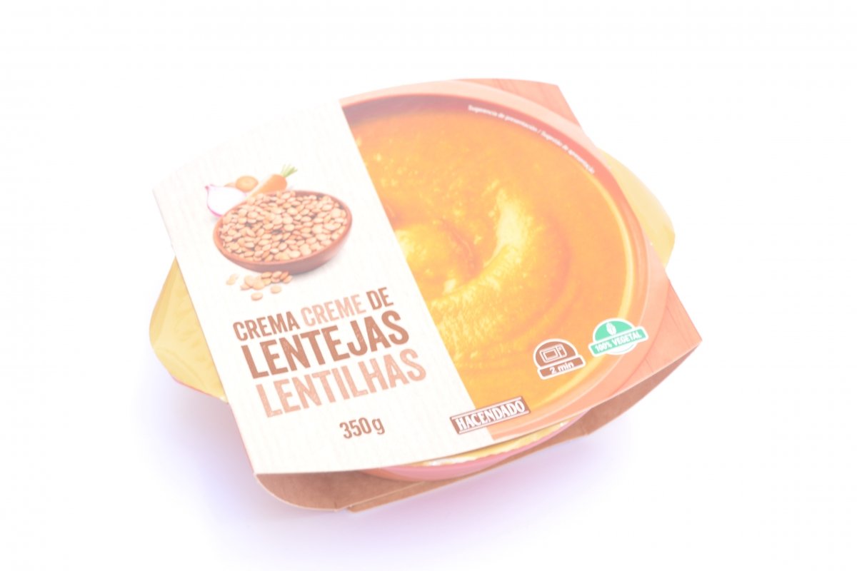 Nueva crema de lentejas de Hacendado de venta en Mercadona