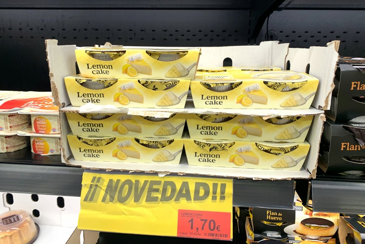 Nuevo postre Lemon Cake de Hacendado