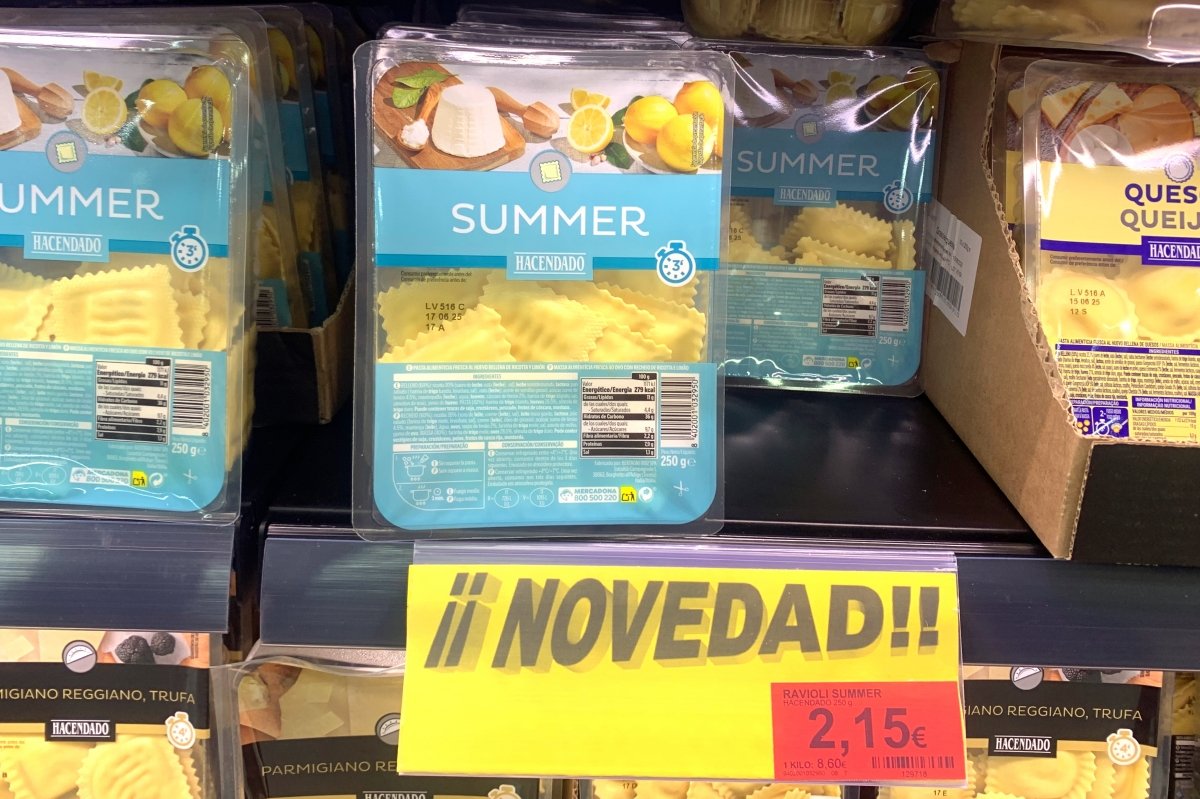 Nuevos raviolis summer frescos con ricotta y limón de Hacendado