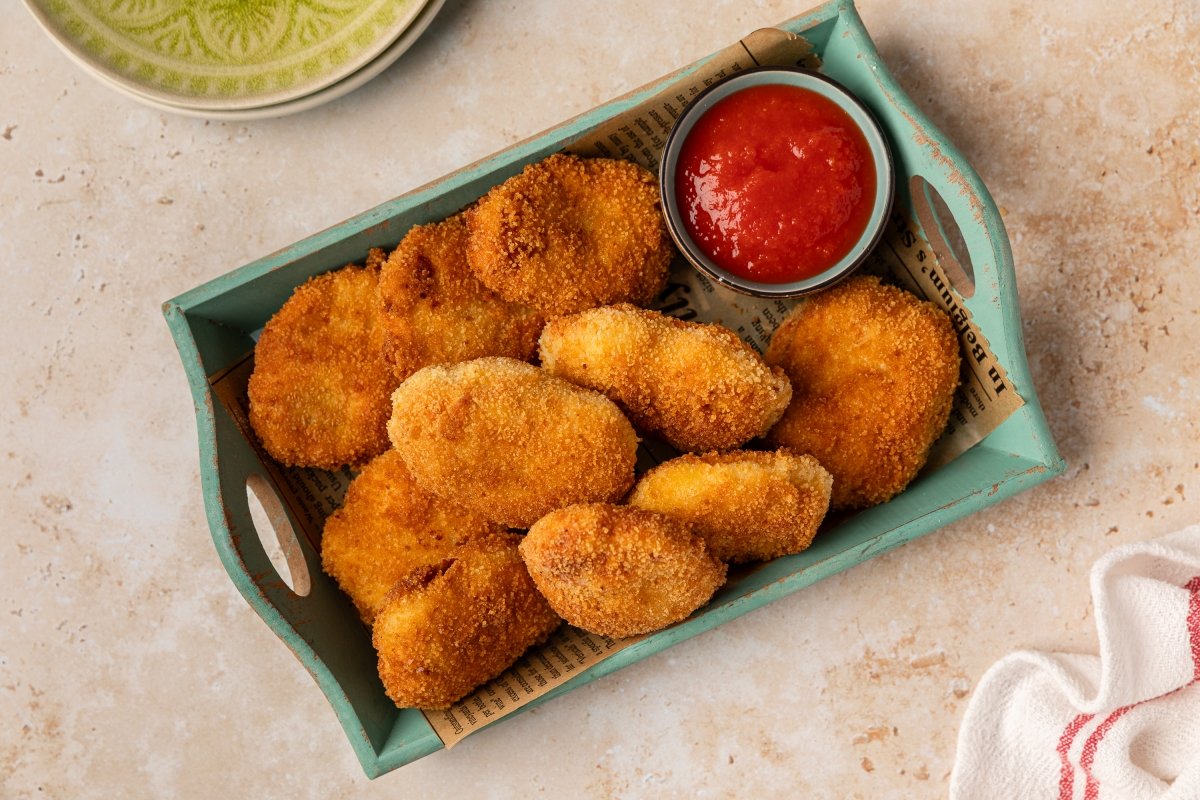 Nuggets de pollo en Thermomix preparados