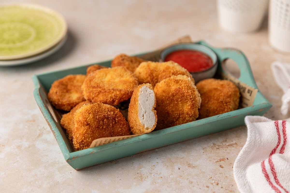 Nuggets de pollo en Thermomix servidos
