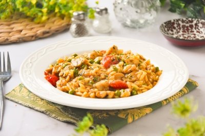 Orzo con verduras