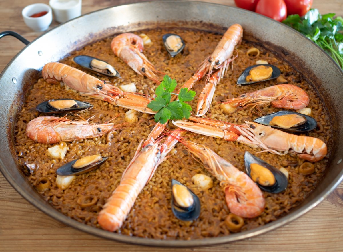 Actualizar 125+ imagen paella de mariscos original