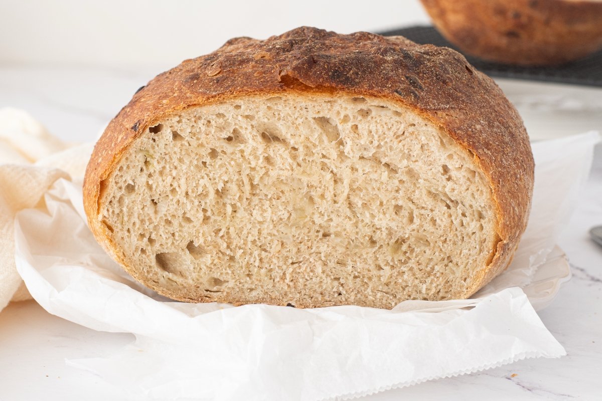 Pan de cebolla listo para servir