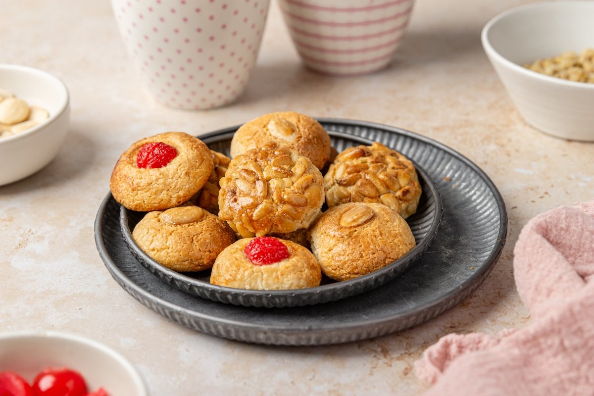 Panellets en Thermomix servidos