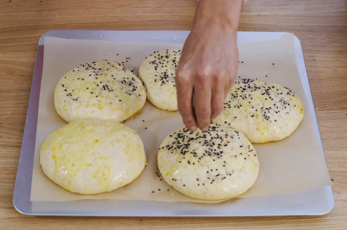 Pan de hamburguesa 10 Panes de hamburguesa listos para hornear *