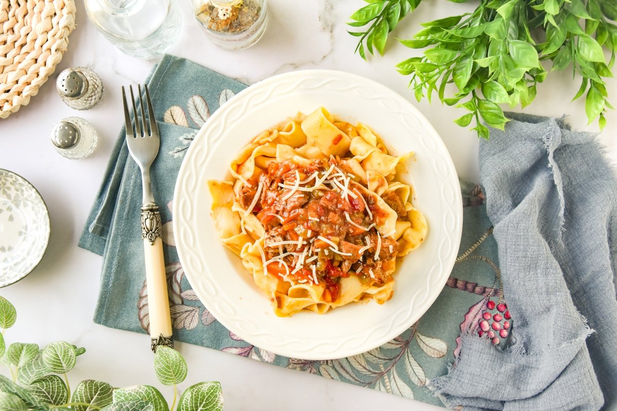 Pappardelle al ragú caseros