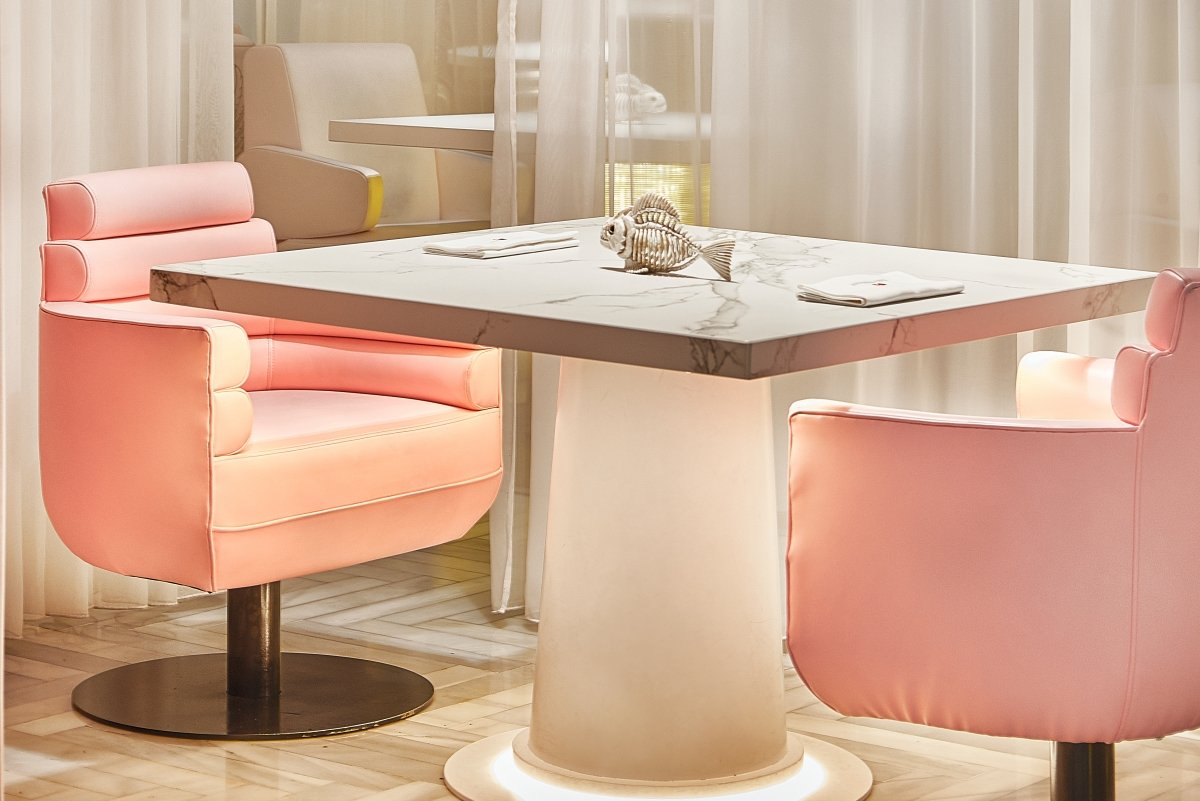 Parte de la sala del restaurante DiverXO de Dabiz Muñoz