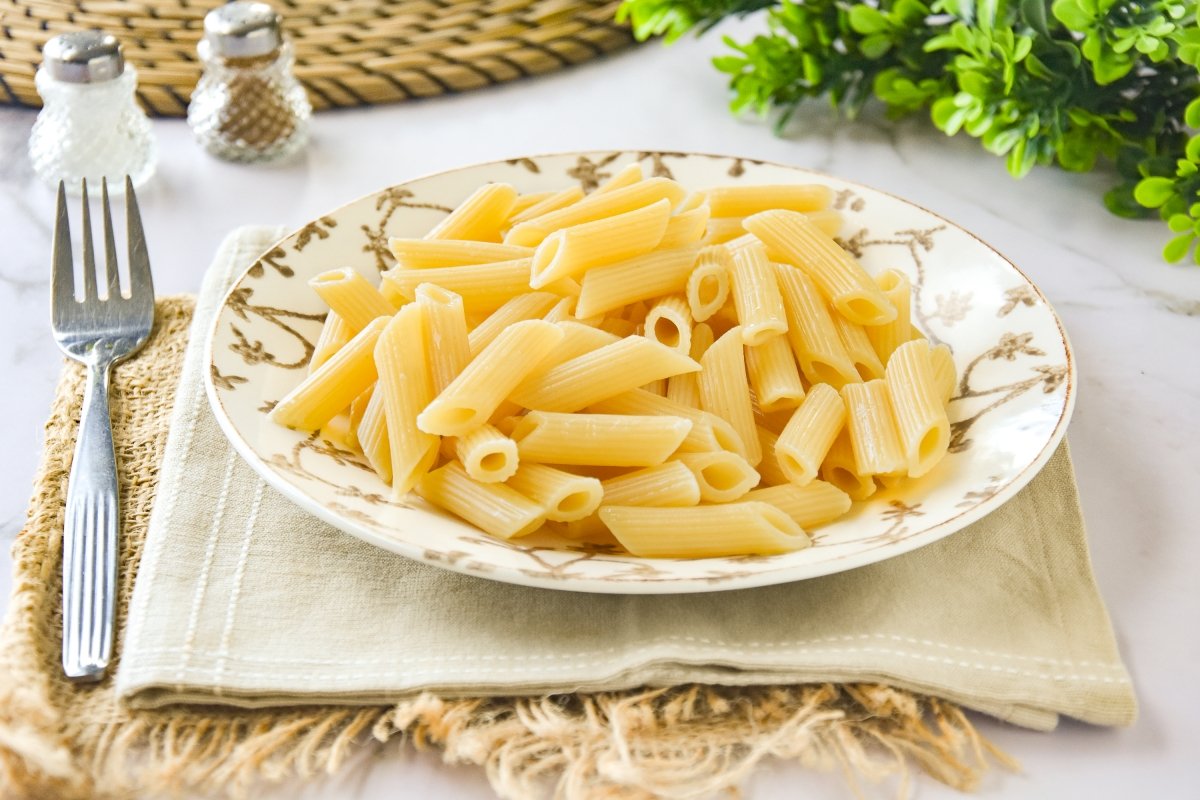 Pasta en el microondas