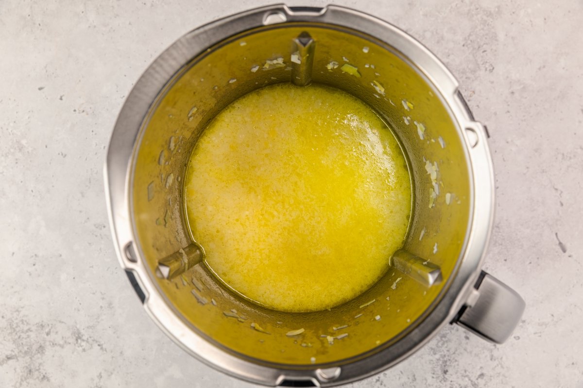 Patata y agua para la Vichyssoise en Thermomix