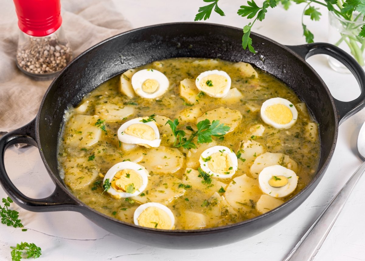 Patatas en salsa verde caseras