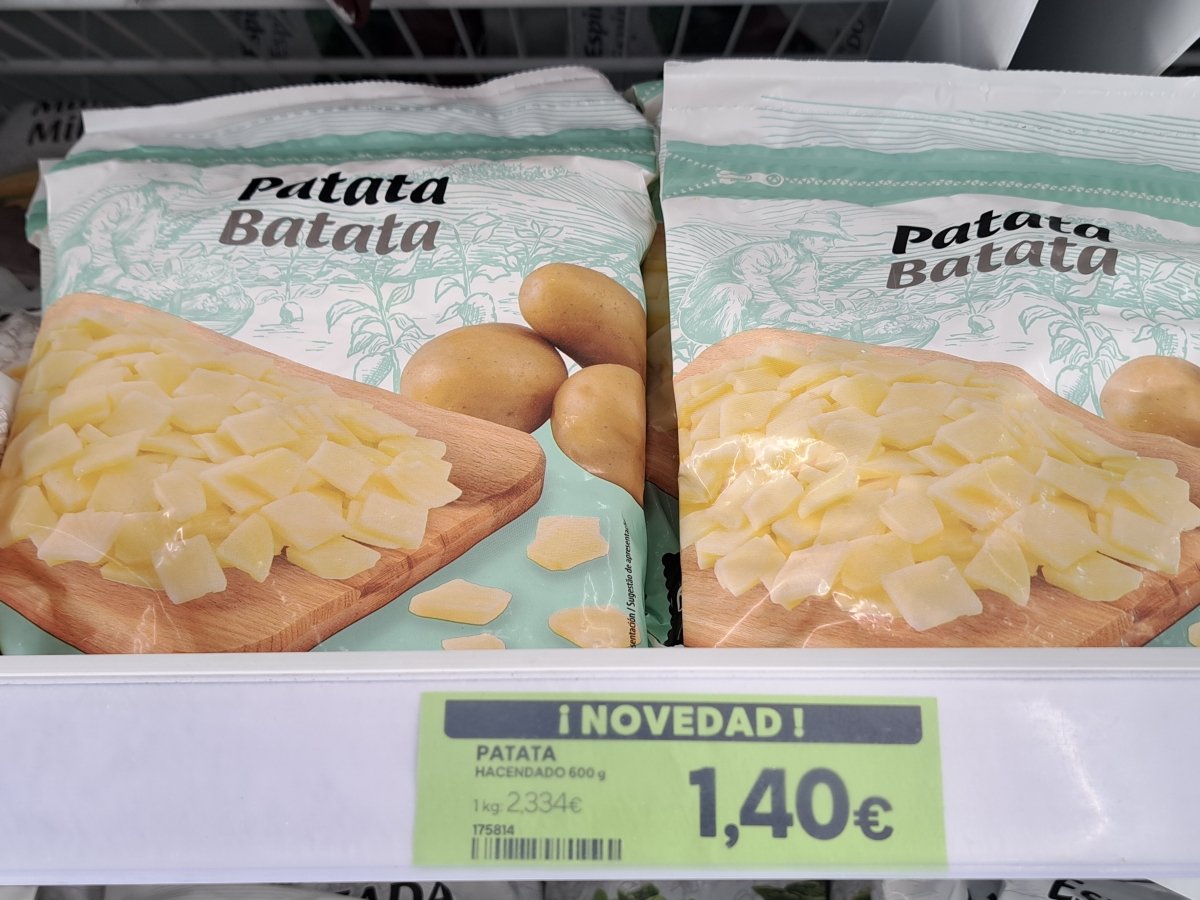 Patatas troceadas Hacendado ultracongeladas