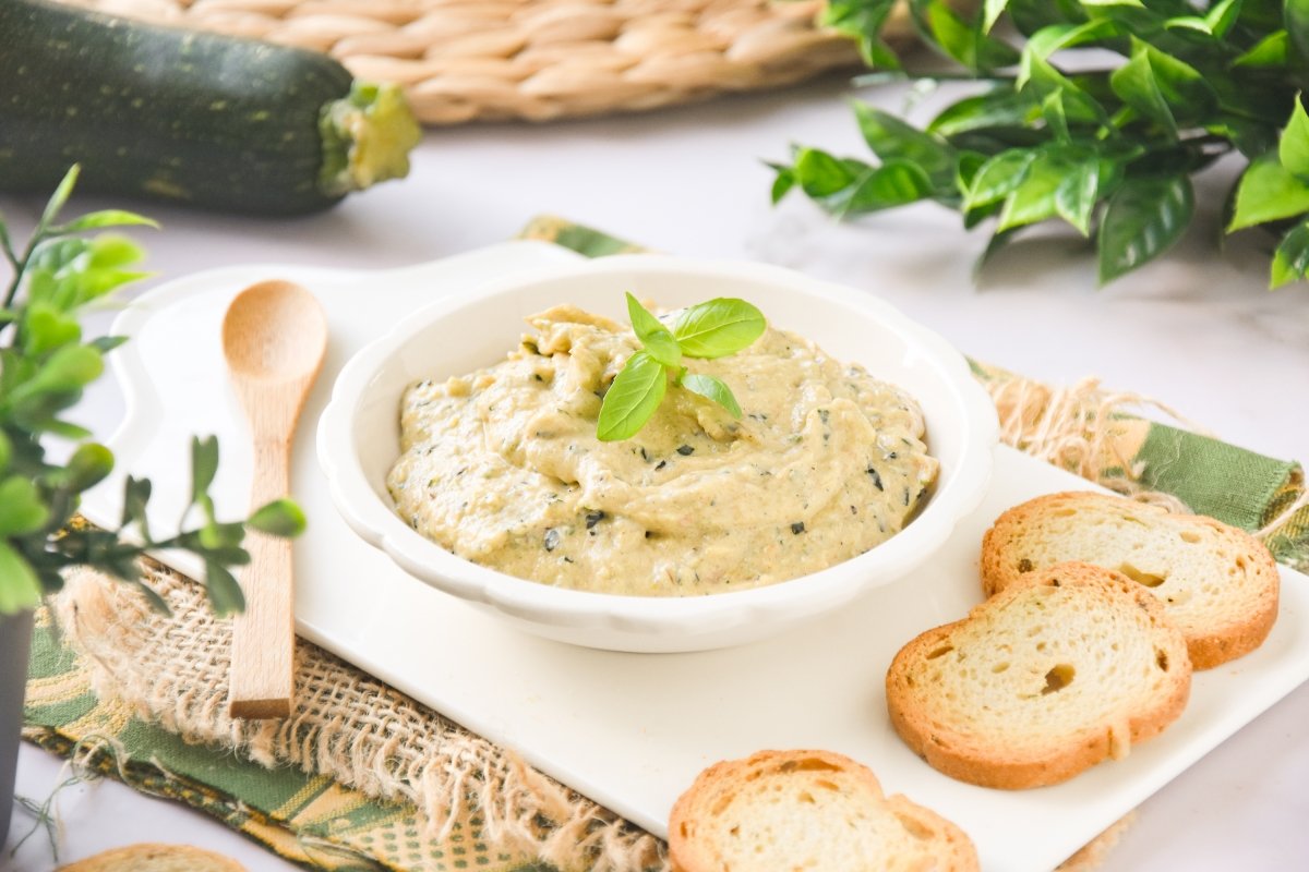 Paté de calabacín listo para comer