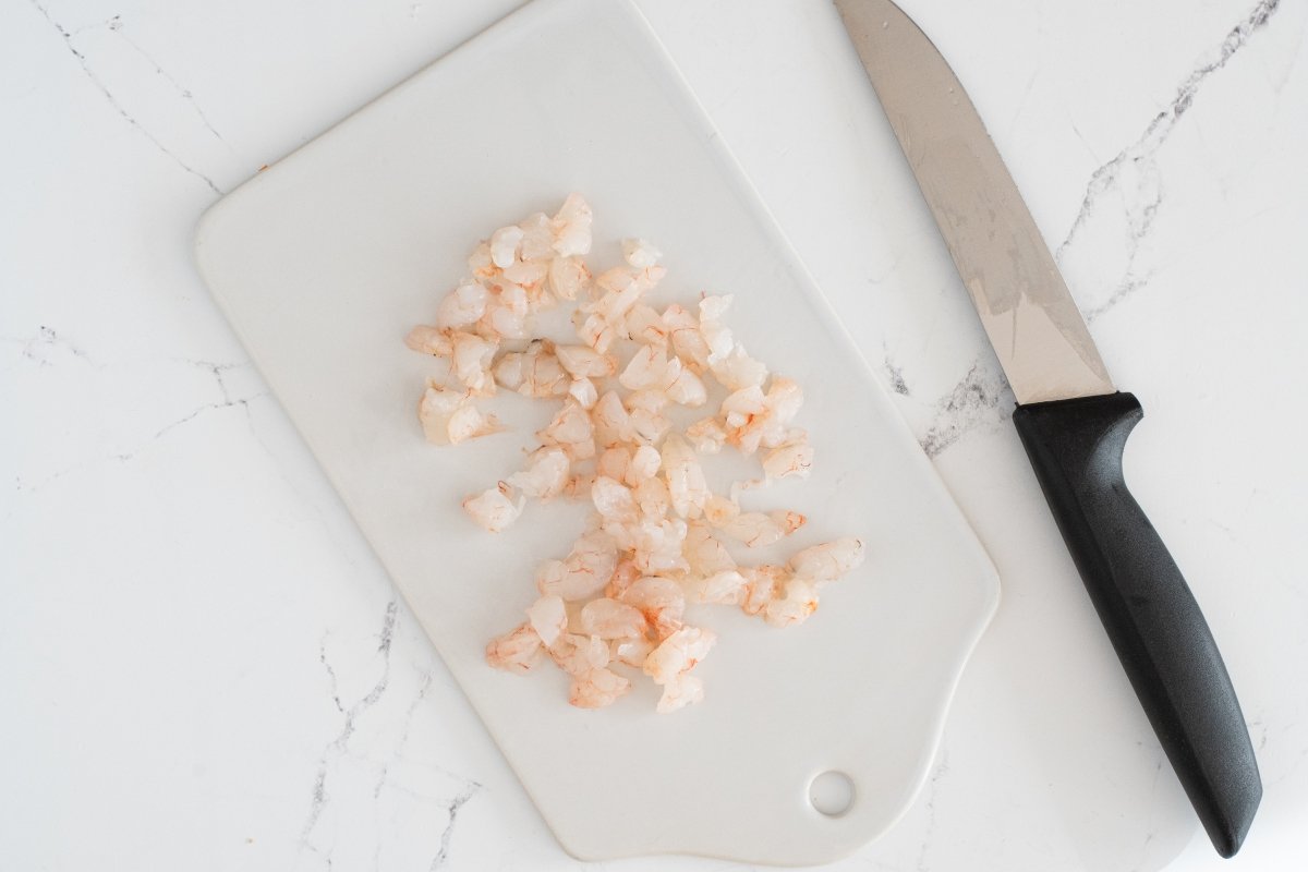 Picamos las gambas del relleno