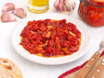 Pimientos confitados