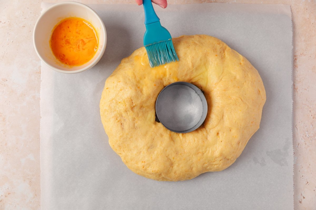 Pincelando el roscón de Reyes con Thermomix